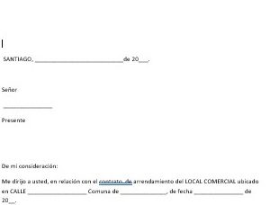 Carta Reaciliación Contrato de Arriendo