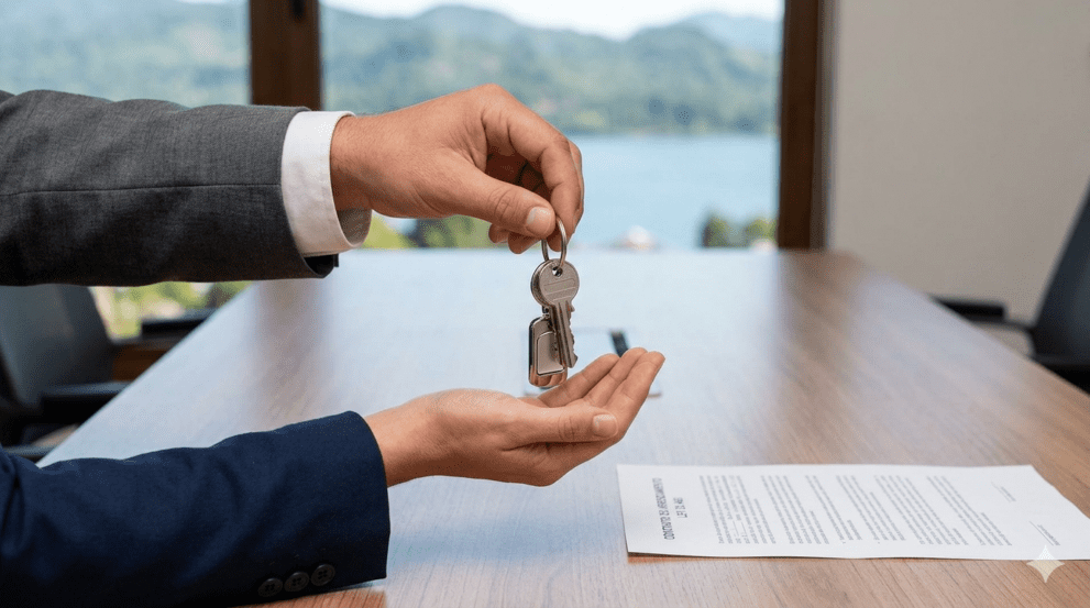 Firma de contrato de arriendo inmobiliario a empresa bajo la Ley 21.461 en Chile - Ortúzar Propiedades