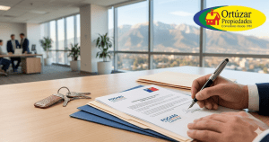 Firma de crédito hipotecario con apoyo del Fondo de Garantía Estatal FOGAES en Chile.