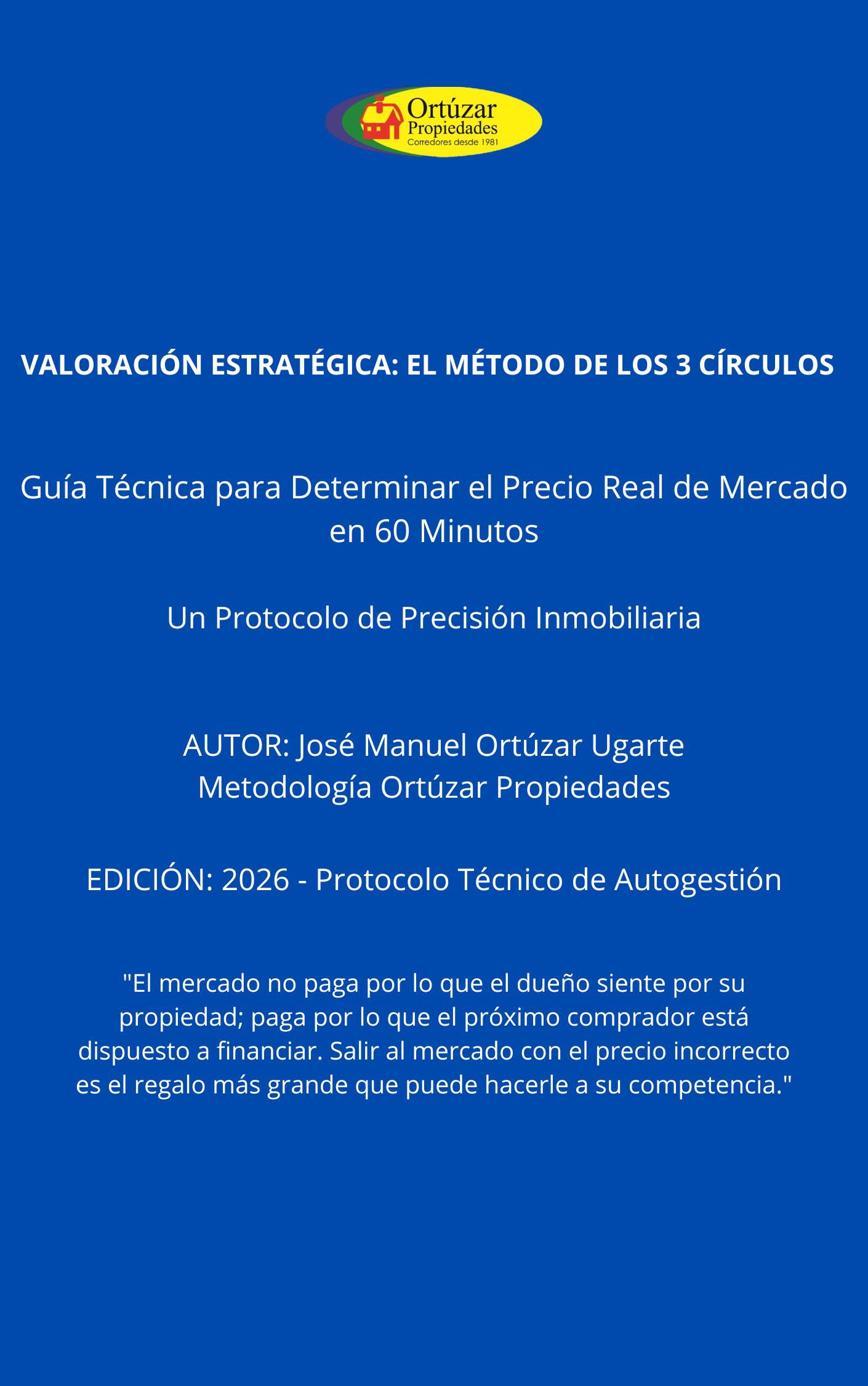 Carátula técnica de la Guía de Valoración Estratégica: El Método de los 3 Círculos de José Manuel Ortúzar Ugarte.