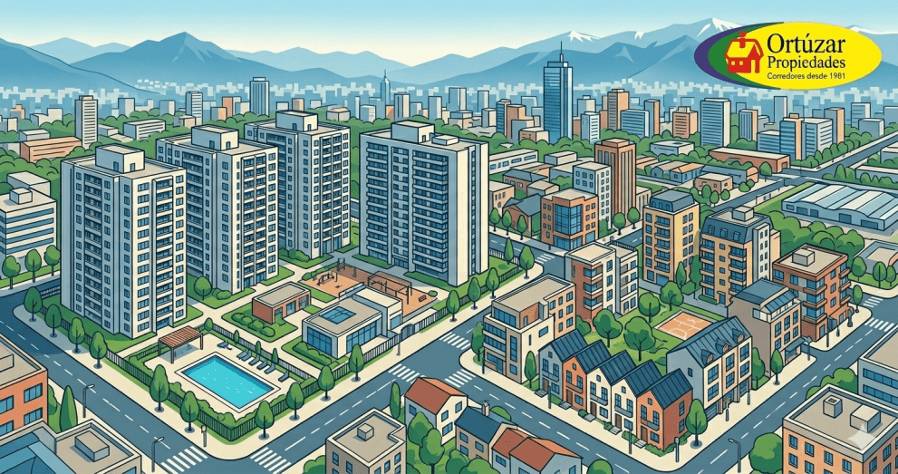 Comparativa de edificios Multifamily y departamentos de micro-inversionistas en Santiago.